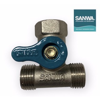 มินิบอลวาล์ว 3 ทาง ยี่ห้อ SANWA ขนาด 1/2 นิ้ว (4 หุน)