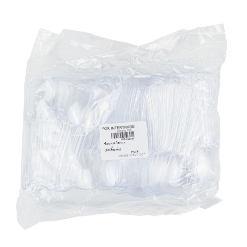ช้อนพาย สีใส  No.14  (100ชิ้น/ห่อ)  หยกออนไลน์