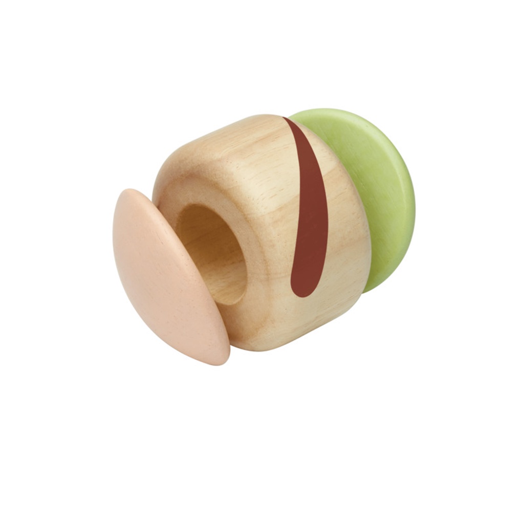 PlanToys ของเล่นไม้ 5284 Clapping Roller - Modern Rustic ลูกกลิ้งปิดเปิด เสริมพัฒนาการ สำหรับเด็กอายุ 6 เดือน ขึ้นไป