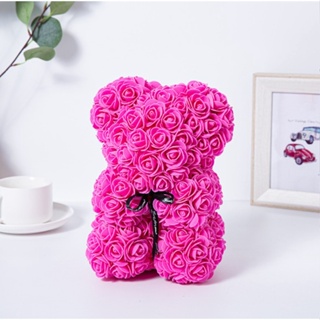 VL201 หมีกุหลาบ Rose Bear ปกป้องรักนิรันดร์ ของขวัญวาเลนไทน์ ของขวัญวันเกิด ของขวัญรับปริญญา