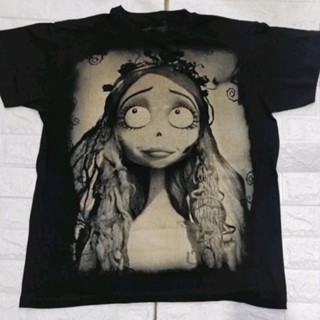 เสื้อยืดหนังภาพยนตร์ ผลงานของ Tim Burton Corpse Bride งาน ดาบแดง Mexico หายาก มากๆ ทำน้อยมาก