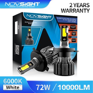 Novsight N39 H4 หลอดไฟหน้ารถจักรยานยนต์ LED 72W 10000LM