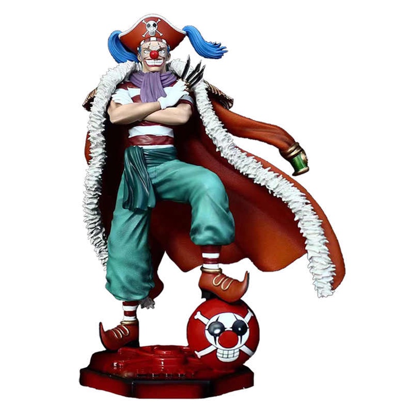 Anime One Piece GK Buggy Figure Stampede Douke No Buggy Action Figure Oka Shichibukai The Grandline 