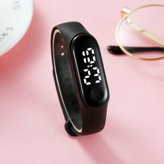 Waterproof childrens electronic watch 3LED fashion sports student couple bracelet touch   Touch screen electronic watch