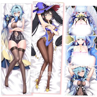 หมอนอนิเมะ ปลอกหมอนพิมพ์ลายการ์ตูน Dakimakura Genshin Impact Kamisato Ayaka Eula Mona อะนิเมะหมอน ขายปลีกและขายส่ง Amine Game Pillowcase 抱き枕 动漫抱枕