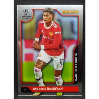 การ์ดนักฟุตบอล ฟุตบอล ใบเบส 2021-22 Topps Merlin UEFA Marcus Rashford MANCHESTER UNITED แมนยู