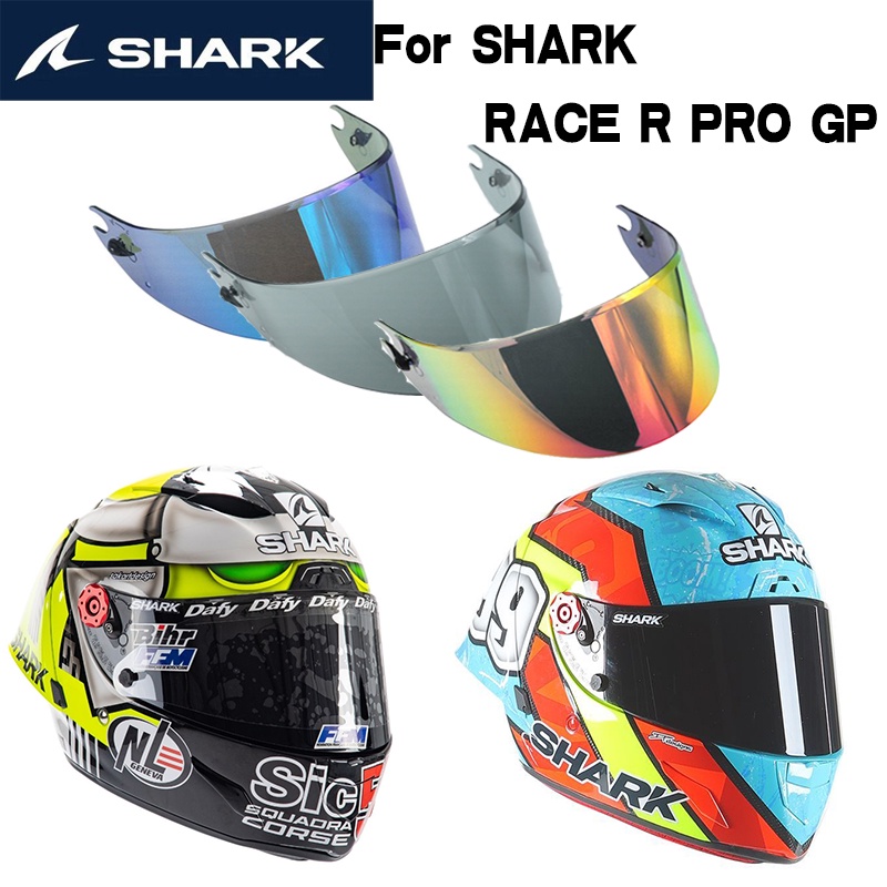 หมวกกันน็อค เลนส์ RACE R PRO GP SHARK Skwal Spartan D-Skwal 2 คาร์บอนไฟเบอร์ สีแดง