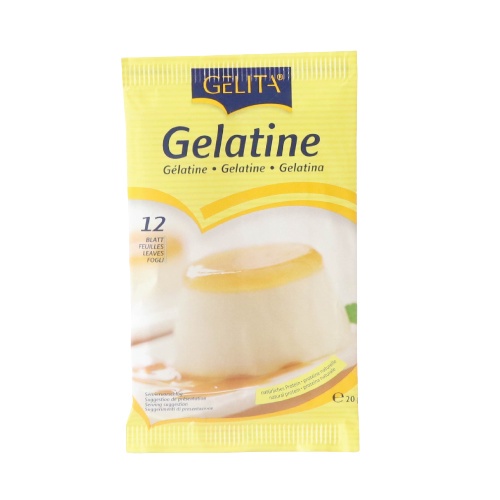 เจลาตินแผ่น Gelita  20g. (12แผ่น/ซอง)  หยกออนไลน์