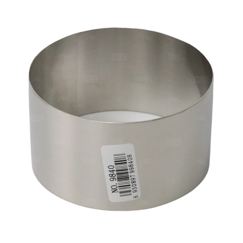 พิมพ์ริงเค้ก ริงวงกลม แบบไม่มีก้น สแตนเลส  ขนาด 3.5 นิ้ว ขนาด 89x50mm. หยกออนไลน์