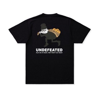 เสื้อยืดผู้ชาย Undefeated เสื้อยืด ผ้าฝ้าย พิมพ์ลาย เรียบง่าย แฟชั่นสําหรับผู้ชาย และผู้หญิง