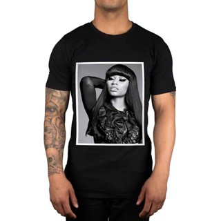 เสื้อเชิ้ตแขนสั้น เสื้อยืดผ้าฝ้าย 100% พิมพ์ลาย nicki minaj and pose meek mill super bass starship สําหรับบุรุษ