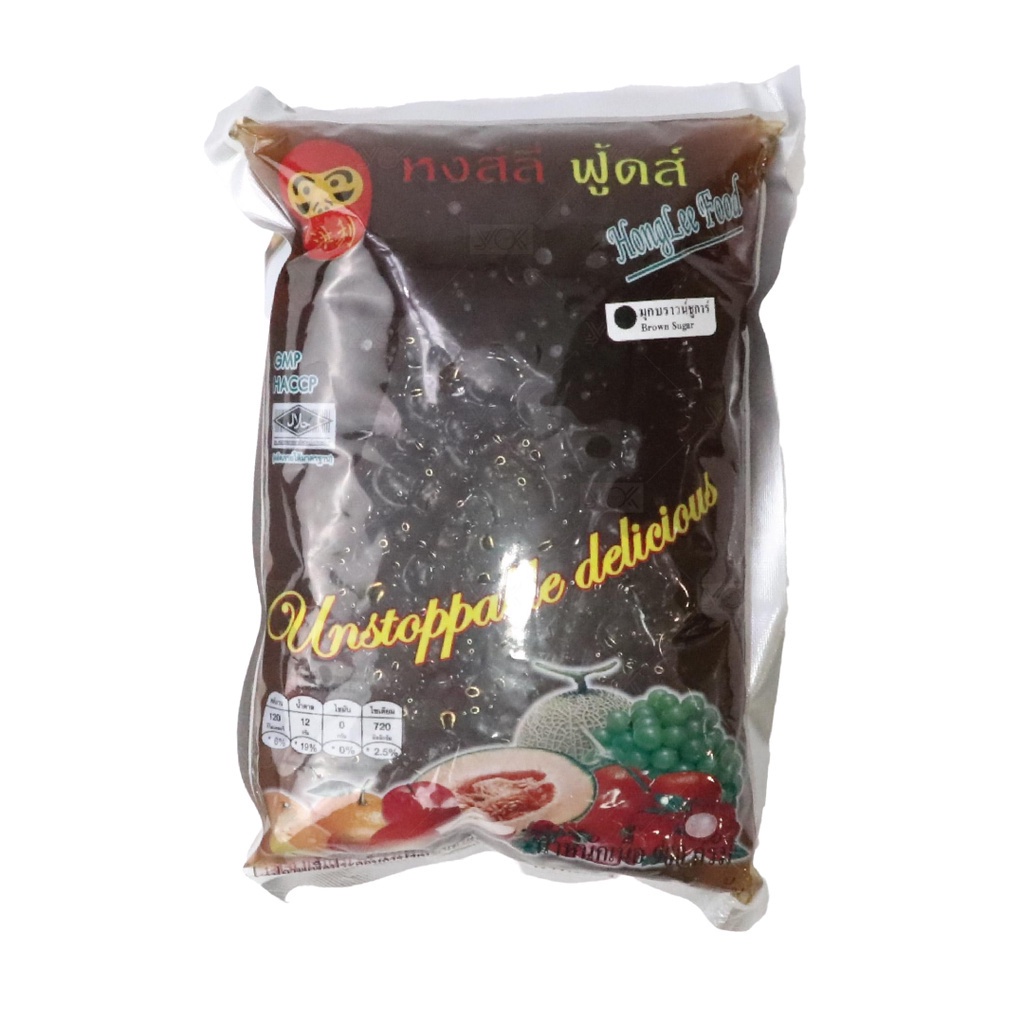 มุกบราวน์ชูก้าร์ ท็อปปิ้งเครื่องดื่ม  ตราตุ๊กตาล้มลุก  1kg. หยกออนไลน์