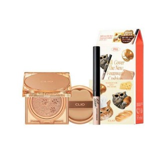 [สินค้าของแท้100% พร้อมส่ง] CLIO  Kill Cover The New Founwear Cushion KoShort Collection [+Refill+Concealer+Sticker]