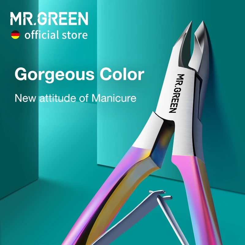 Mr.green Gorgeous กรรไกรตัดหนังกําพร้า หนังกําพร้า หลากสี กรรไกรตัดเล็บ ที่กันจอน หนังกําพร้าที่ตายแล้ว เครื่องมือสเตนเลสสตีล