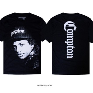 QWT207-1 COMPTON BLACK เสื้อยืดสีดำ Bootleg