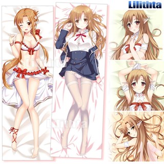 หมอนอนิเมะ Dakimakura Yuuki Asuna Sword Art Online ซอร์ดอาร์ตออนไลน์ SAO ปลอกหมอนพิมพ์ลายการ์ตูน อะนิเมะหมอน ขายปลีกและขายส่ง Amine Game Pillowcase 抱き枕 动漫抱枕