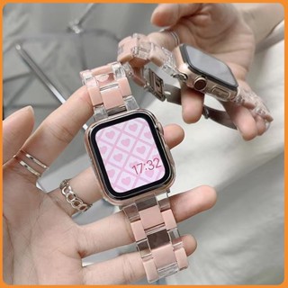 สายเรซิ่นจับคู่สี iwatch 8 7 6 SE 5 4 3 2 1 PC  สายสองสี 49mm 41mm 45mm 44mm 42mm 40.38mm