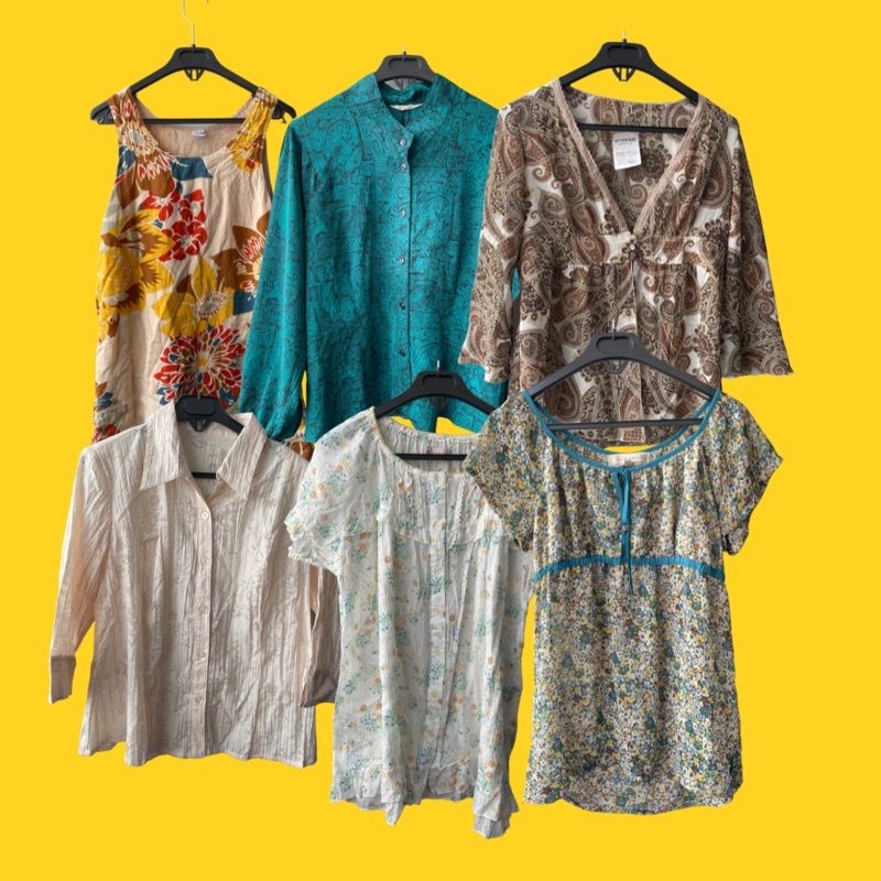 เสื้อผ้าวินเทจญี่ปุ่นมือสอง เสื้อคุณยายยุค 70-90s