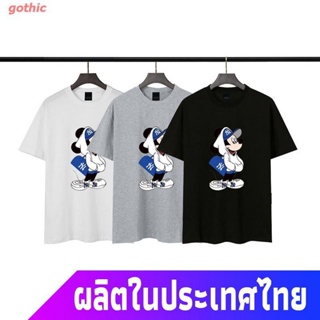 gothic เสื้อยืดผู้ชายและผู้หญิง Mlb เสื้อยืดแขนสั้นพิมพ์ลายมิกกี้เมาส์แฟชั่นผู้ชายและผู้หญิง Mens Womens T-shirtsเสื้อ