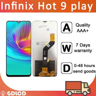 หน้าจอ Infinix Hot 9 play X680 อะไหล่หน้าจอสัมผัส LCD แบบเปลี่ยน สําหรับ