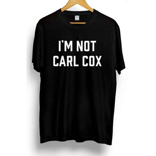 เสื้อเชิ้ตแขนสั้น เสื้อยืดวินเทจ - ผู้ชายเสื้อยืด IM Not Carl Cox พิมพ์สโลแกนเสื้อยืดเทคโนเฮาส์ใต้ดิน Dj Legend Ibiz