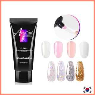 Clear Nail Poly Gel โพลีเจลแบบหลอด 15ml 30ml