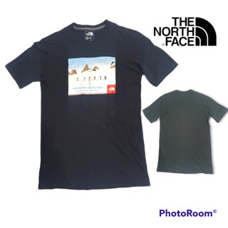 The north face เสื้อยืดสีดำสกรีนเท่ๆหน้าอก