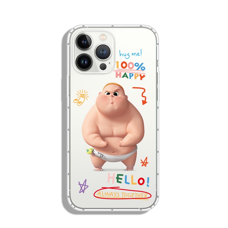 เคสโทรศัพท์มือถือ แบบใส ลายการ์ตูน Little Fatty น่ารัก สร้างสรรค์ สําหรับ IPhone 14 15 Pro Max 6s 7 8 Plus Xr 11 12 13 Pro Max