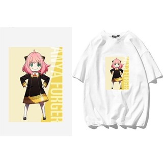 ■™✉Spy × Family Anime เสื้อยืดแขนสั้น Arnia   เสื้อยืดผ้าฝ้ายอนิเมะ