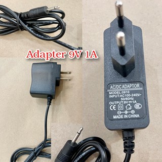 Adapter 9V 1A อะแดปเตอร์ 9V กระแส 1A AC/DC 0910 Adapter ขนาด 9V/1A หัวเล็ก หัวเข็ม