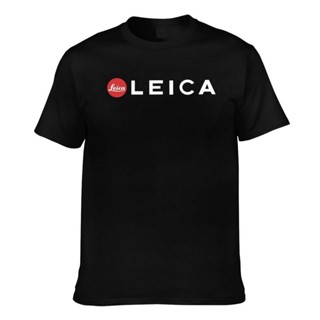 เสื้อเชิ้ตแขนสั้น ไม่ต้องรีด ขายส่ง เสื้อยืด พิมพ์ลายโลโก้กล้อง Leica ยอดนิยม หลากสี สําหรับผู้ชาย