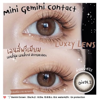 Luxzy lens Mini Gemini Brown/Gray ค่าสายตา 0.00-750