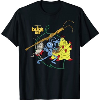 เสื้อยืดลาย Disney Pixar Bugs Life Group shot Action Graphic T-Shirt