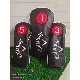 ☾✉♨ชุดหัวไม้กอล์ฟ Callaway สีดำล้วน ชุดหัวไม้เบอร์ 1 ชุดหัวไม้แฟร์เวย์ ชุดหัวไม้กอล์ฟ ชุดหัวไม้กอล์ฟ