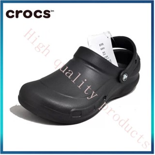 YD1B รองเท้าเชฟ รองเท้ากันลื่น รองเท้าใส่ทำงานในครัว Crocs Bistro RvDu