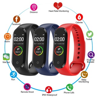 นาฬิกาอัจฉริยะ M4 Smart watch Wristband นาฬิกาวัดหัวใจ นาฬิกาออกกำลังกาย สายรัดข้อมืออัจฉริยะ