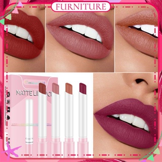 ♕Cmaadu 8สี Nude Matte ลิปสติก Moisturizing กำมะหยี่กันน้ำ Anti-Sweat Non-Fade Non Stick ถ้วยติดทนนาน Lip แต่งหน้า Wfuture♕