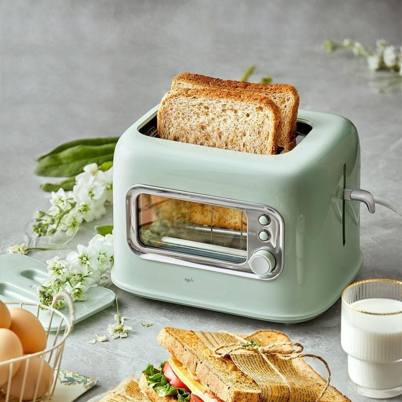 ✓㍿Bear toaster home small Sanming เครื่องปิ้งขนมปังเครื่องปิ้งขนมปังอัตโนมัติ