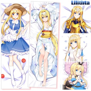 หมอนอนิเมะ Dakimakura Alice Sword Art Online ซอร์ดอาร์ตออนไลน์ SAO ปลอกหมอนพิมพ์ลายการ์ตูน อะนิเมะหมอน ขายปลีกและขายส่ง Amine Game Pillowcase 抱き枕 动漫抱枕