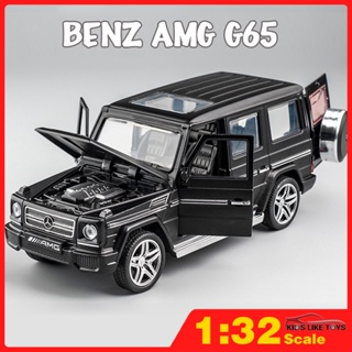 Klt โมเดลรถยนต์ 1:32 Mercedes Benz G65 AMG SUV แบบโลหะอัลลอยด์