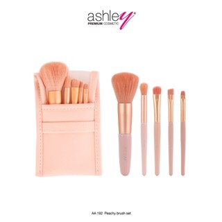 Ashley Peachy Brush Set AA192 แปรงแต่งหน้า 1 เซต มี 5 ชิ้น