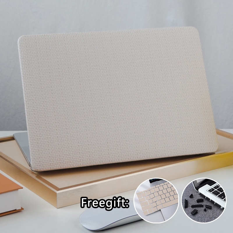 Elegant สไตล์สีกากีถักหนังสําหรับ 2026 Macbook Neo A3404 Pro 14 16 นิ้ว M5 A3434 A3428 Air 13.6 นิ้ว M5 A3449 Pro13.3 นิ้ว A2338 M2 M1 Air13 A2337 Pro13 Pro13 Touch Bar A13 A13 A2289
