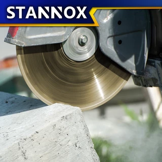 ใบตัดเพชร 7 นิ้ว 14 ร่องทอง STANNOX ใบตัดปูน กระเบื้อง