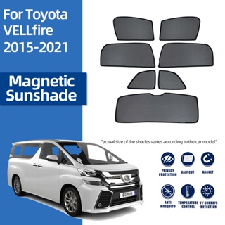 ม่านบังแดดแม่เหล็ก ติดกระจกหน้า และหลังรถยนต์ สําหรับ Toyota ALPHARD VELLFIRE AH30 2015-2021