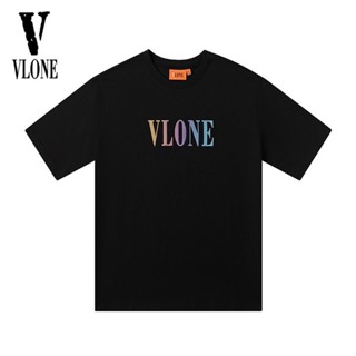 เสื้อยืดผู้ชาย Vlone เสื้อยืด พิมพ์ลายตัวอักษร สไตล์คลาสสิก เรียบง่าย แฟชั่นสําหรับผู้ชาย และผู้หญิง