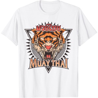 Tigar muay Thai MMA เสื้อยืดฝึกคิกบ็อกซิ่งวินเทจ