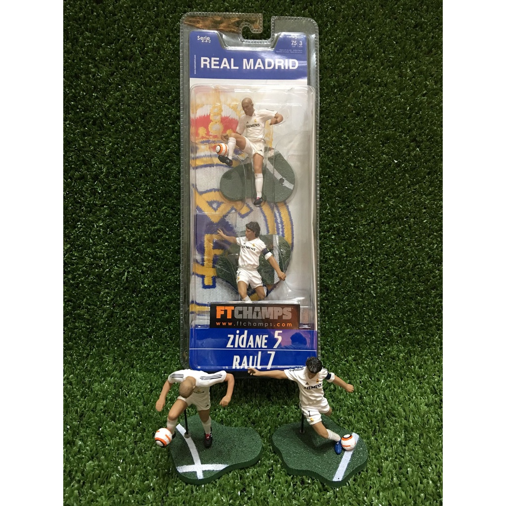 ♂✶Gift Real Madrid Champions League FT CHAMPS ตุ๊กตาโมเดล 3 นิ้ว รุ่นคู่ (Zidane + Raul)  football  