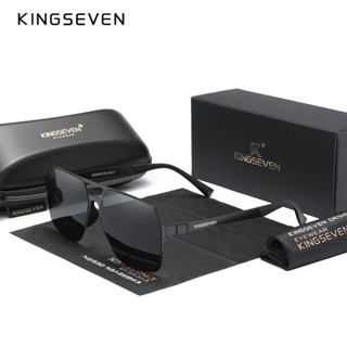 Kingseven ใหม่ แว่นตากันแดด เลนส์โพลาไรซ์ บางพิเศษ สไตล์เรโทร สําหรับผู้ชาย UV400 2023