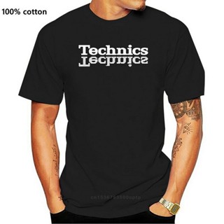 เสื้อยืดผู้ชาย ใหม่ เสื้อยืดผ้าฝ้าย 100% พิมพ์ลาย Technics Dj 1200 Turntable Music House สไตล์ฮิปฮอป