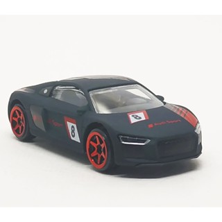 Majorette Audi R8 V10 - Tune Ups no.8 (no Equip) Matte Dark Green ล้อ 6SR Scale 1/58 (8cm) ไม่มี package